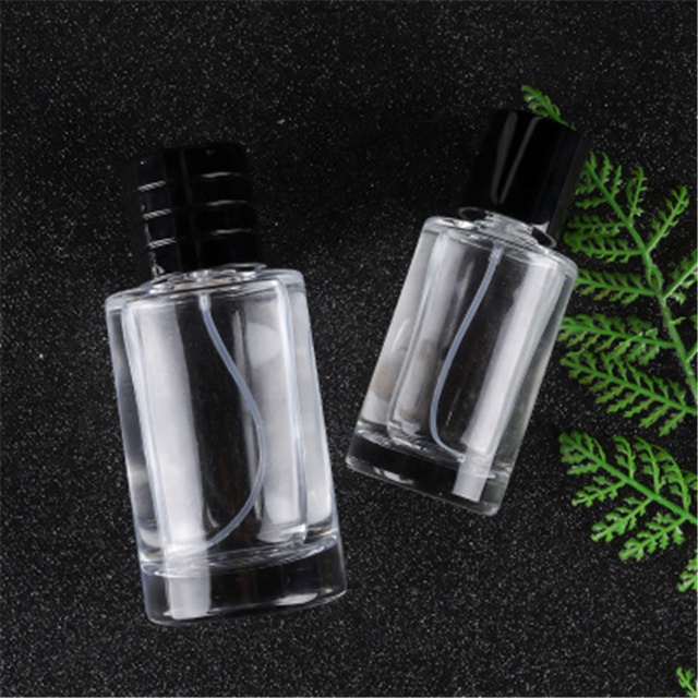 Empty clear 10ml 30ml 50ml 100ml spray perfume glass bottles crimp closure