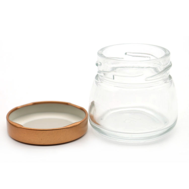 Empty clear 50ml 75ml 120ml 150ml jam jars bird nest packaging virgin coconut oil bottle small glass jar for honey