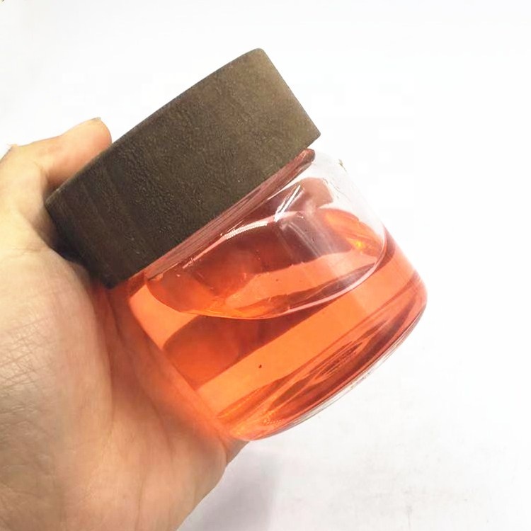 Empty clear container storage jar bottles 120ml 4oz 150g Borosilicate glass jam honey packing  jar with wooden lids