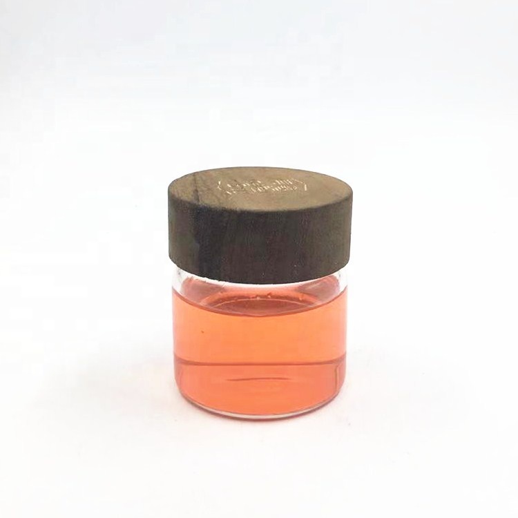 Empty clear container storage jar bottles 120ml 4oz 150g Borosilicate glass jam honey packing jar with wooden lids