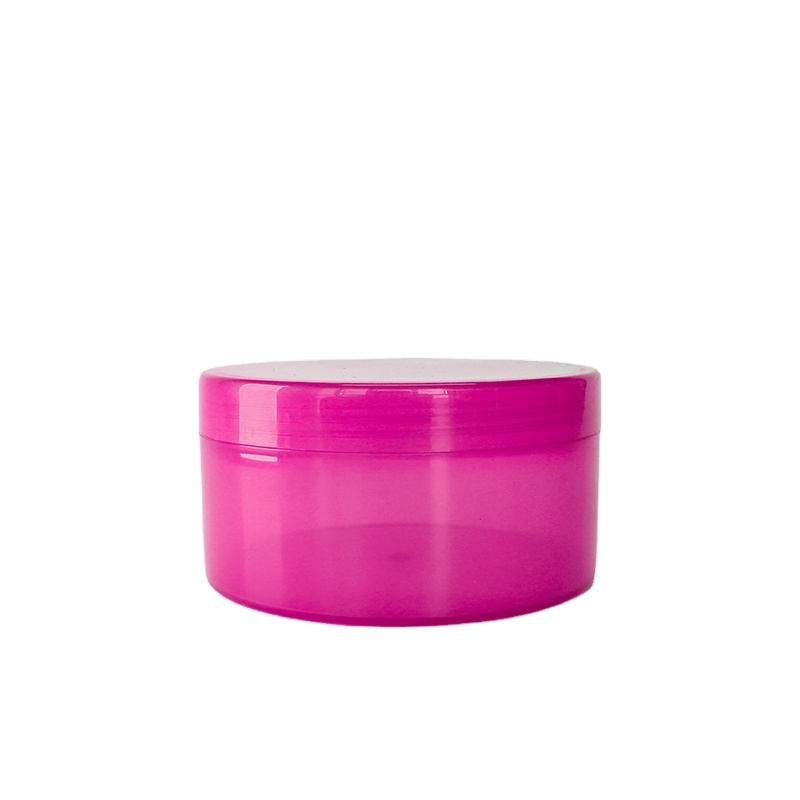 Empty colorful Refillable Cleanser cream jar custom wholesale Plastic Bottle face cream shower gel container