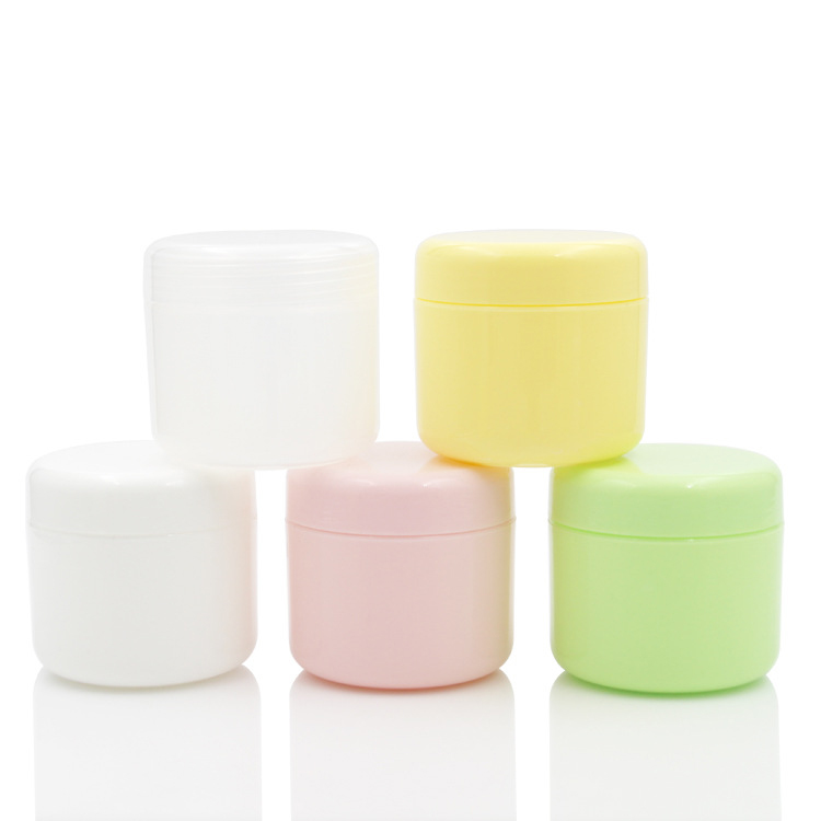 Empty cosmetic containers 20g 30g 50g 100g 150g 200g 250g clear white plastic cream jar