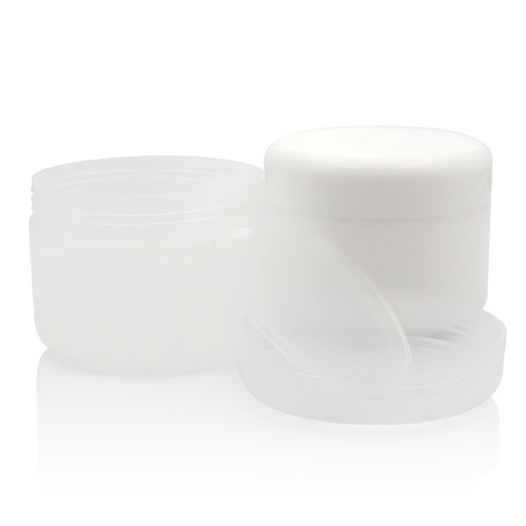 Empty cosmetic containers 20g 30g 50g 100g 150g 200g 250g clear white plastic cream jar