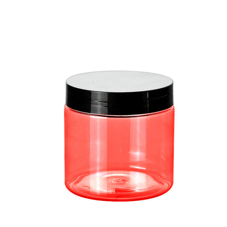 Empty cosmetic containers 50ml 100ml 200ml pink body scrub jars