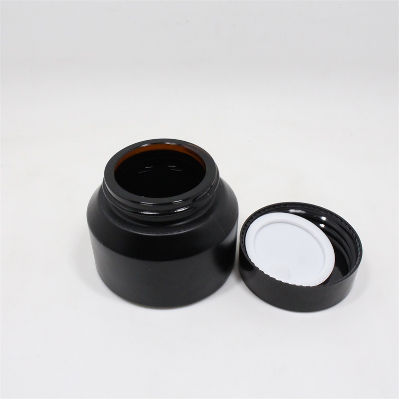 Empty cosmetic jars and bottles free sample 30ml glass jar for cream skincare packaging