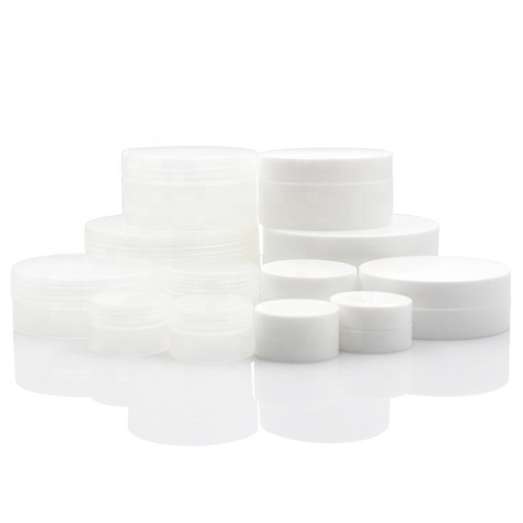 Empty cream container plastic 3ml 5ml 10ml 30ml 50ml 100ml 120ml 1oz 4oz pp cosmetic cream jar