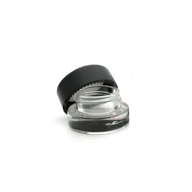 Empty cream cosmetic 3g 5g Aromatherapy small vial clear miniature glass jar packaging