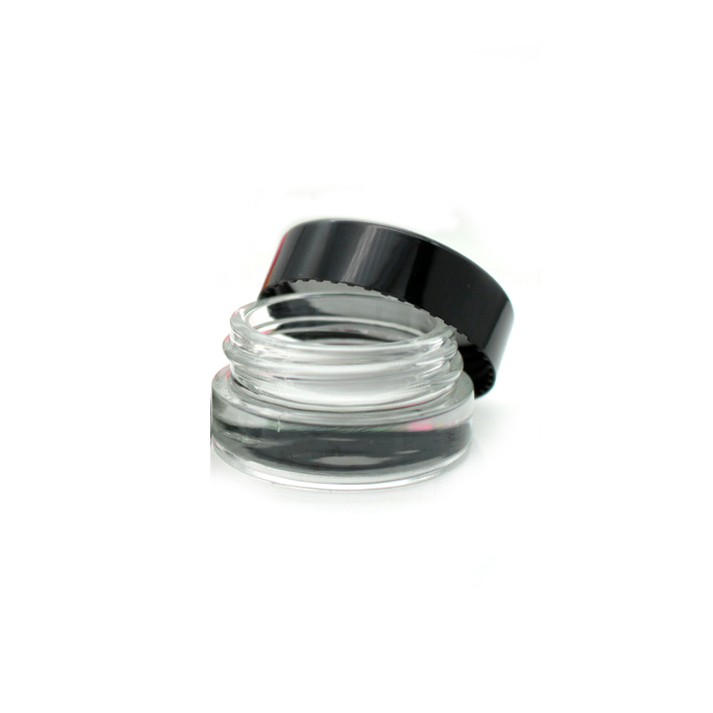 Empty cream cosmetic 3g 5g Aromatherapy small vial clear miniature glass jar packaging