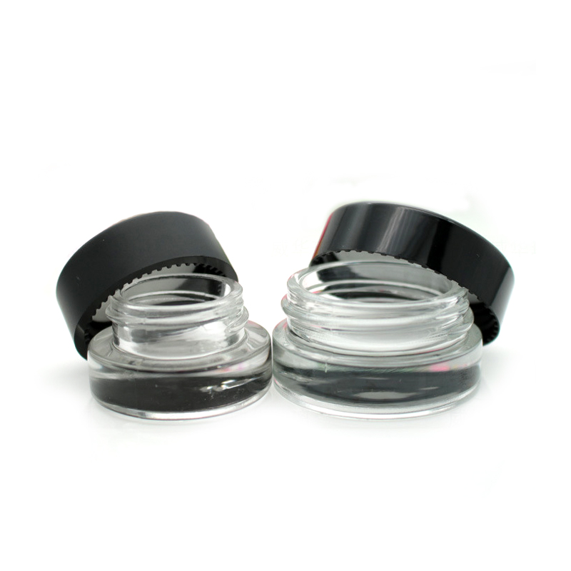 Empty cream cosmetic 3g 5g Aromatherapy small vial clear miniature glass jar packaging