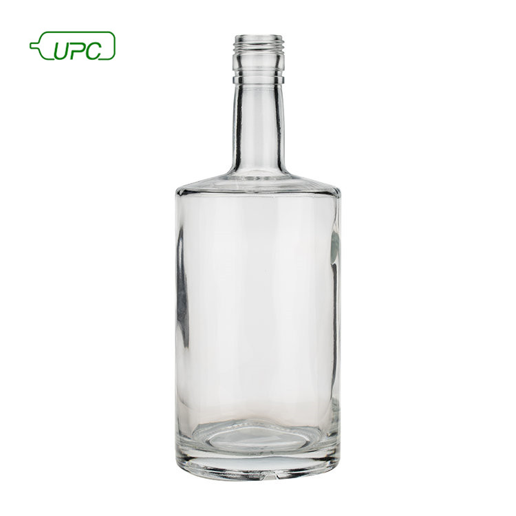 Empty crystal liquor glass bottles for whisky brandy vodka
