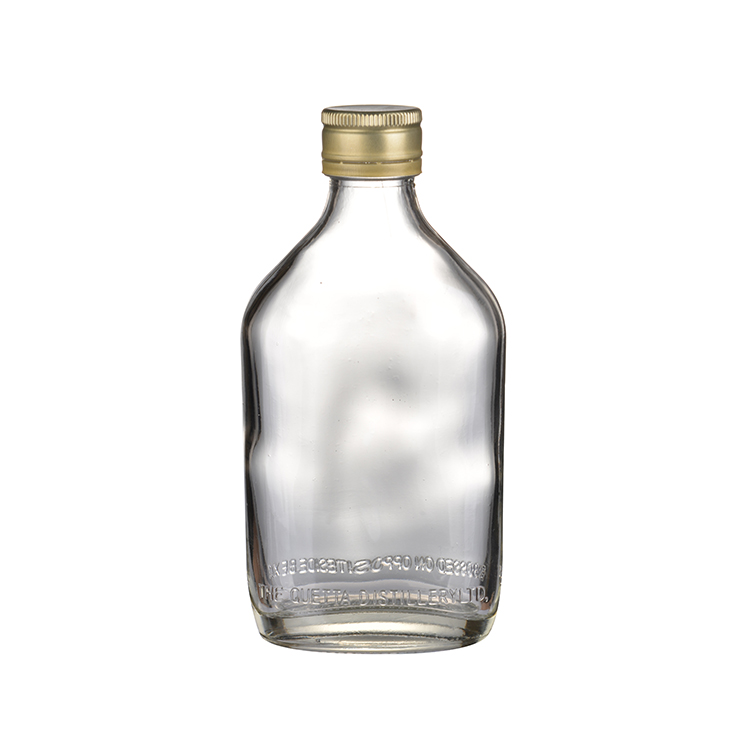 Empty crystal liquor glass bottles for whisky brandy vodka