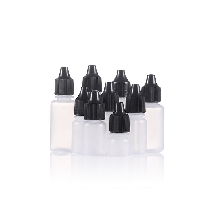 Empty custom label ldpe 7ml 10ml 15ml 20 ml 30ml 35ml 60ml eye drop Plastic Dropper Bottles with tip