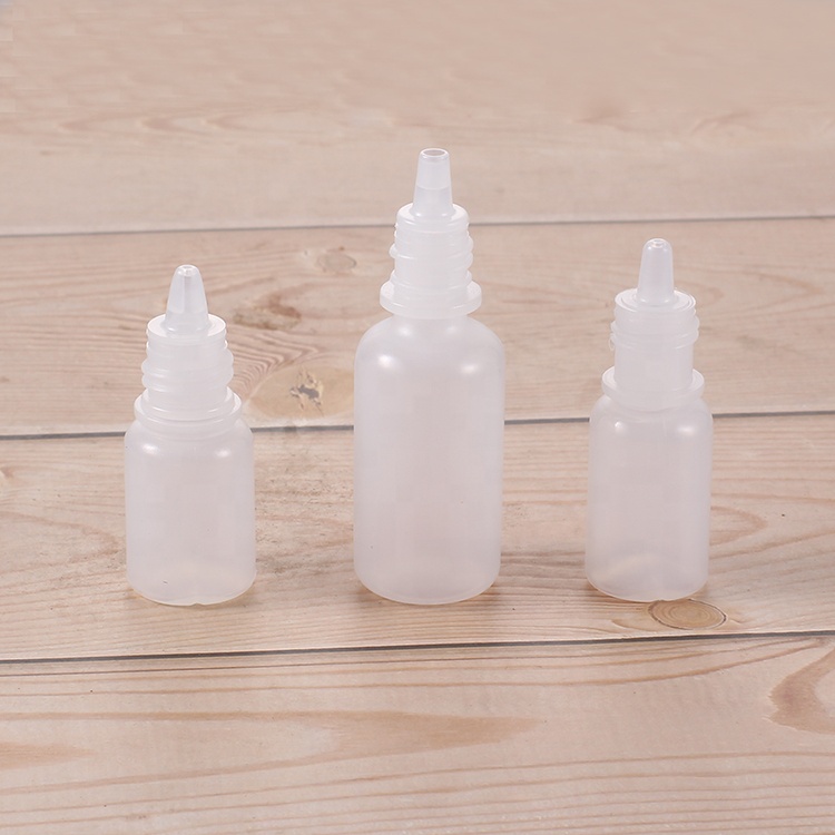 Empty custom label ldpe 7ml 10ml 15ml 20 ml 30ml 35ml 60ml eye drop Plastic Dropper Bottles with tip