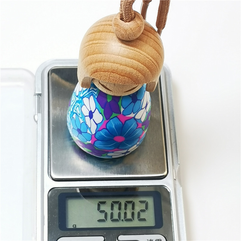 Empty cute doll 10ml car hanging essential oil air freshener perfume bottle Perfume Diffuser Bottle With Wooden Cap