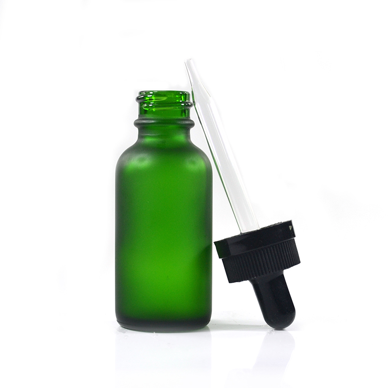 Empty cylinder 30ml 50ml 100ml essential oil glass dropper bottle with tamper childproof cap