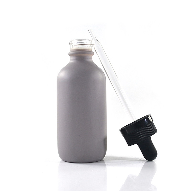 Empty cylinder 30ml 50ml 100ml essential oil glass dropper bottle with tamper childproof cap