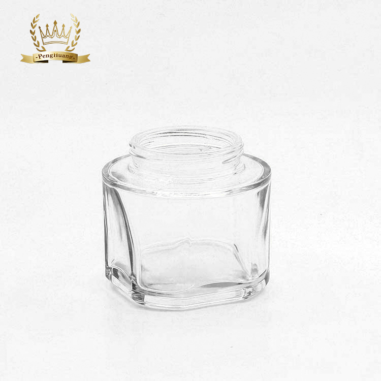 Empty double wall cosmetic jar 100g container face cream glass jar