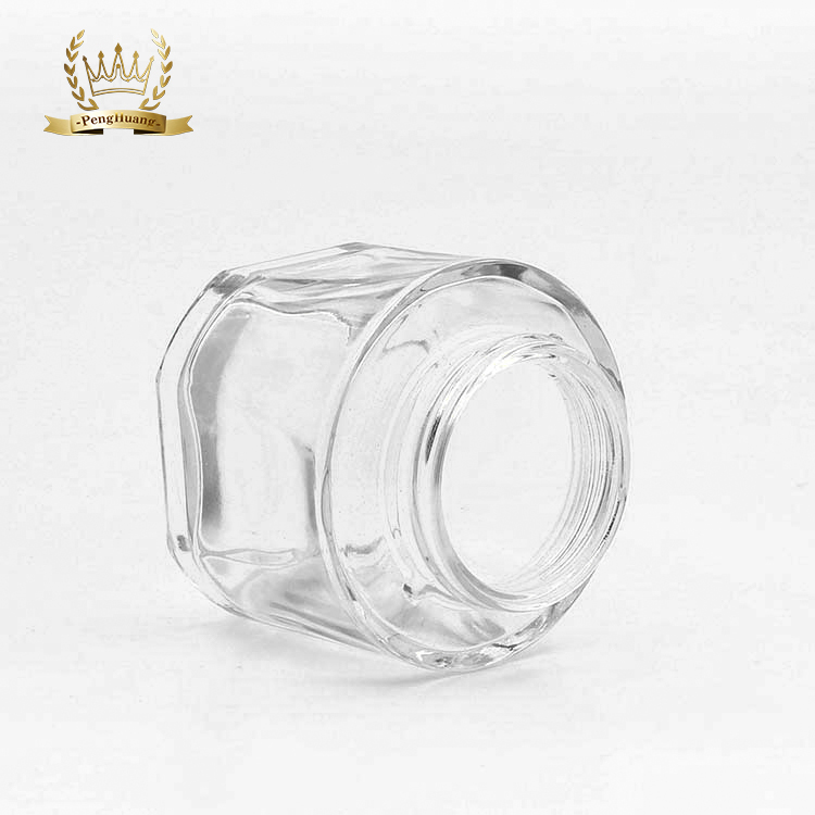 Empty double wall cosmetic jar 100g container face cream glass jar