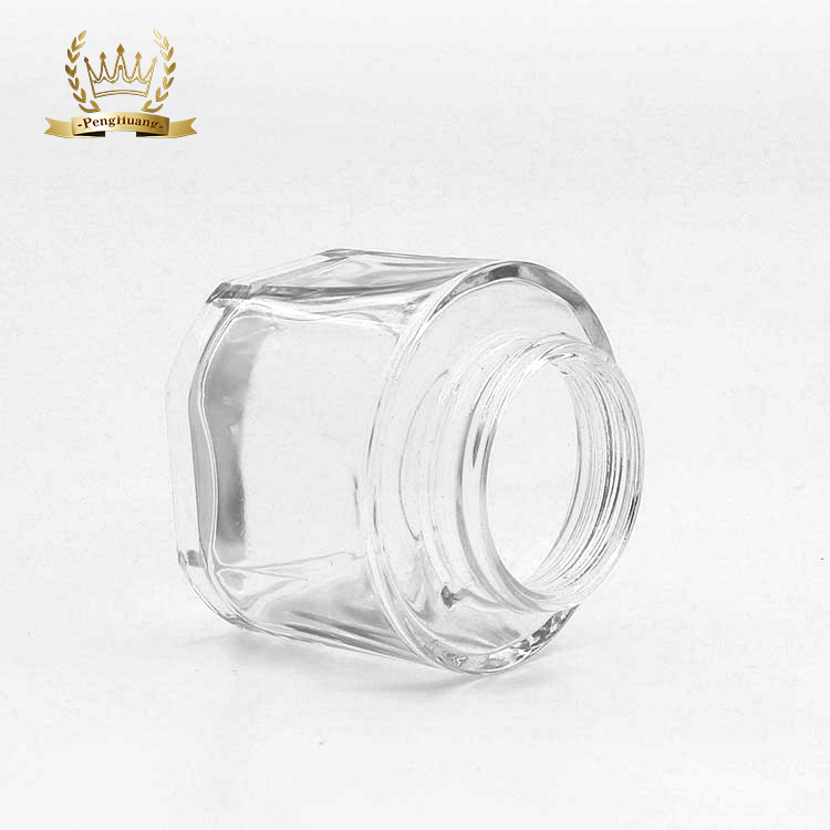 Empty double wall cosmetic jar 100g container face cream glass jar