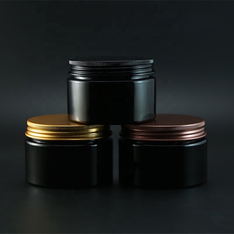 Empty eco friendly Cosmetic Container 100g 120g 150g 200g 250g 300g 500g rose gold PET Plastic cream jar