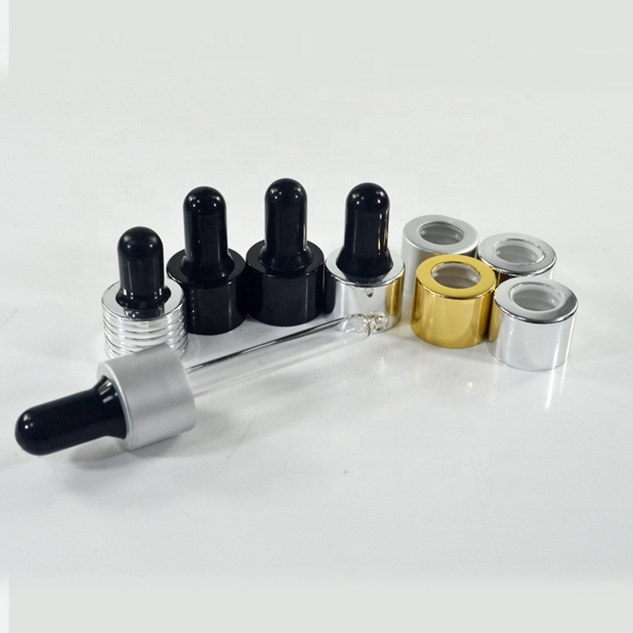 Empty essential oil 30ml 50ml 100ml rectangle clear glass dropper bottle