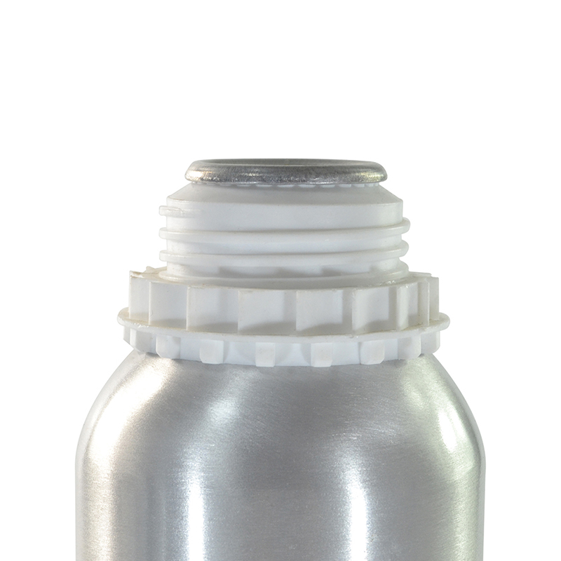 Empty essential oil 50ml 100ml 150ml 200ml 250ml 500ml 1000ml sliver aluminum bottle with white tamper proof cap