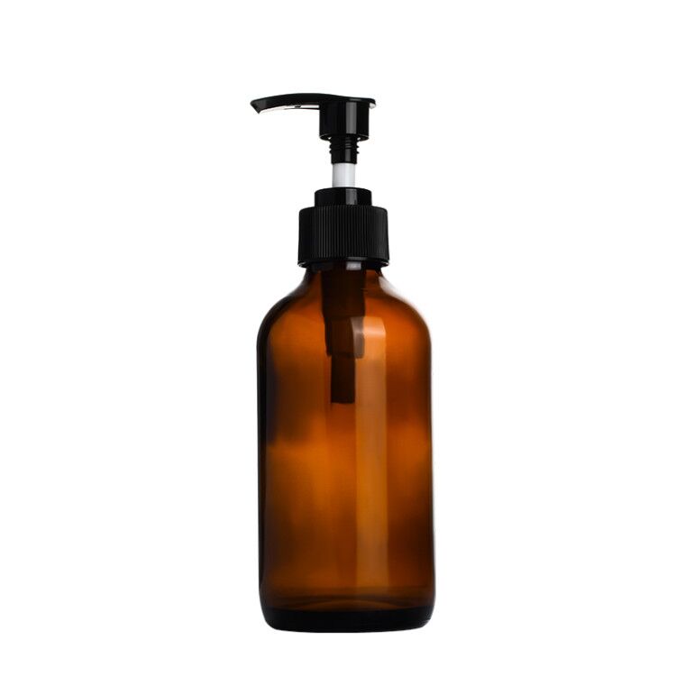 Empty essential oil Boston 8oz 16oz 250ml 500ml clear blue amber glass spray bottles