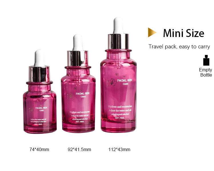 Empty essential oil glass dropper bottle 30ml 50ml