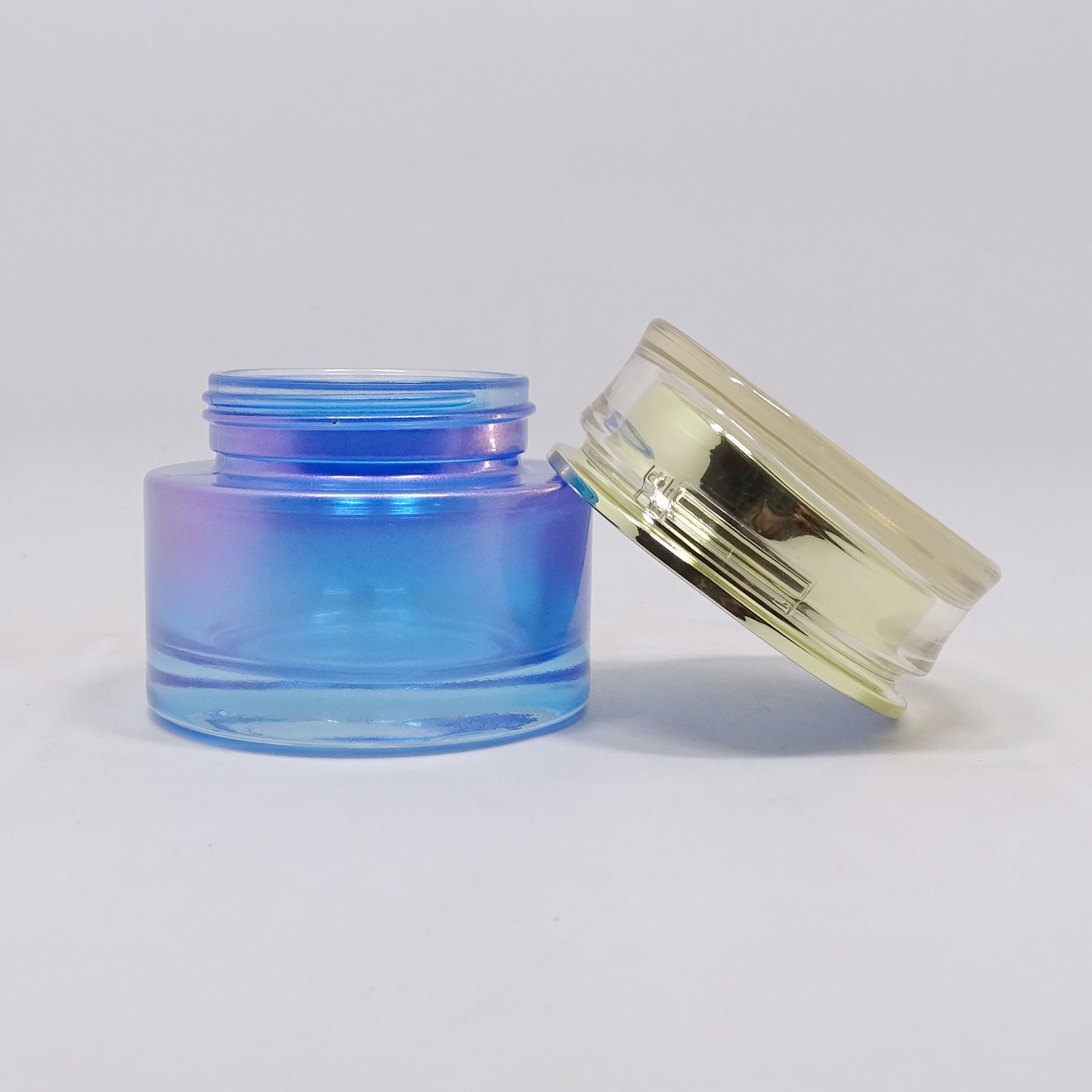 Empty face eye cream jar 5g 10g 15 20g 30g 50g 100g frosted cosmetic cream jar with white black gold silver metal aluminum lid