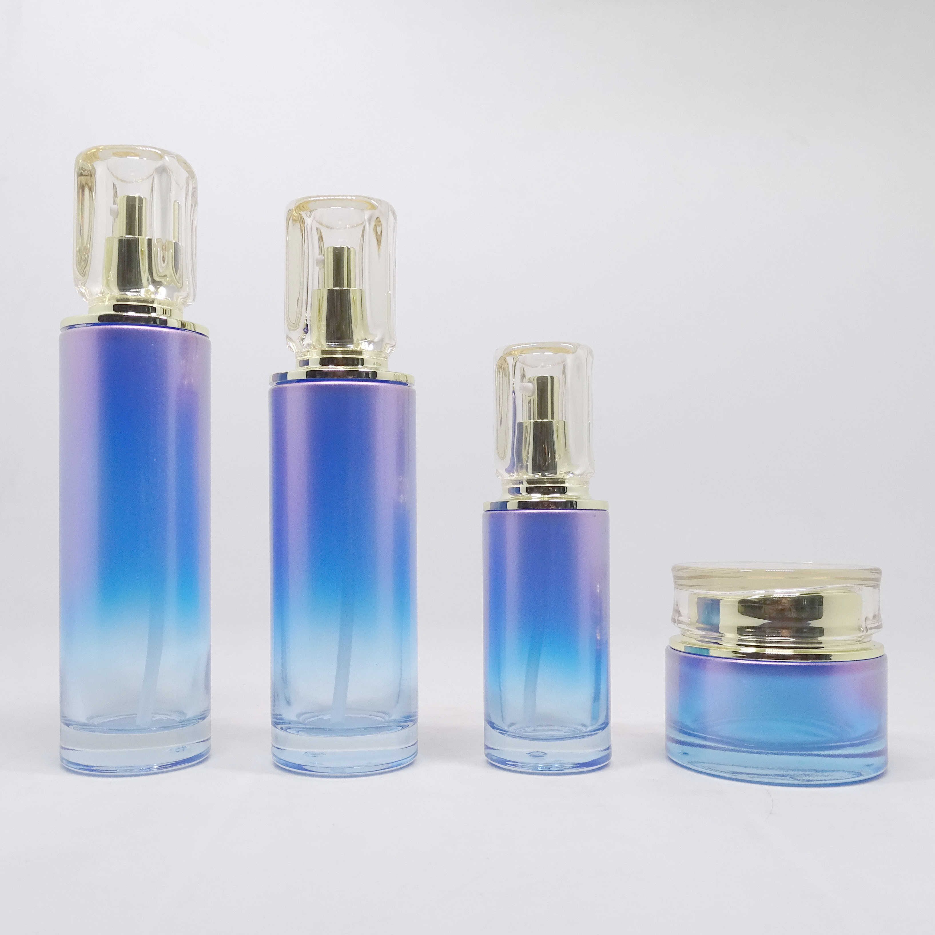Empty face eye cream jar 5g 10g 15 20g 30g 50g 100g frosted cosmetic cream jar with white black gold silver metal aluminum lid
