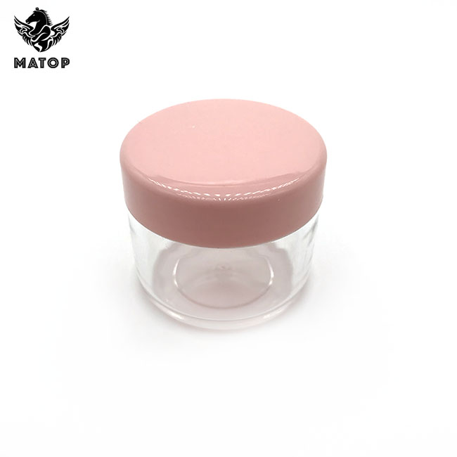 Empty frosted cosmetic jars plastic for body butter packaging