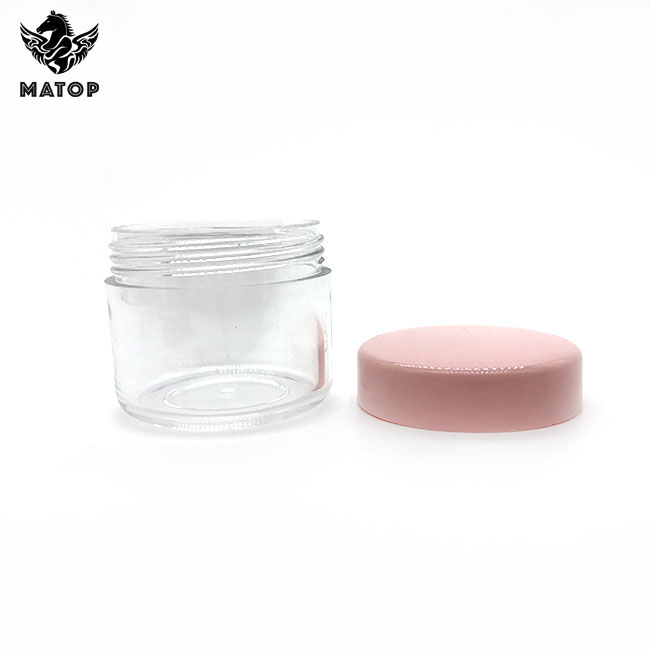 Empty frosted cosmetic jars plastic for body butter packaging