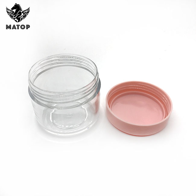 Empty frosted cosmetic jars plastic for body butter packaging