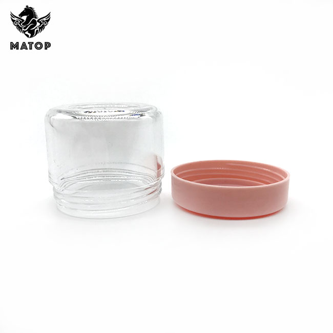 Empty frosted cosmetic jars plastic for body butter packaging
