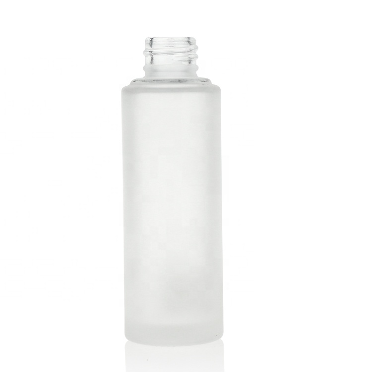Empty frosted glass spray pump bottle 50ml for skin care cream cosmetic packaging pump pressure spray bottle lotion bottle glass