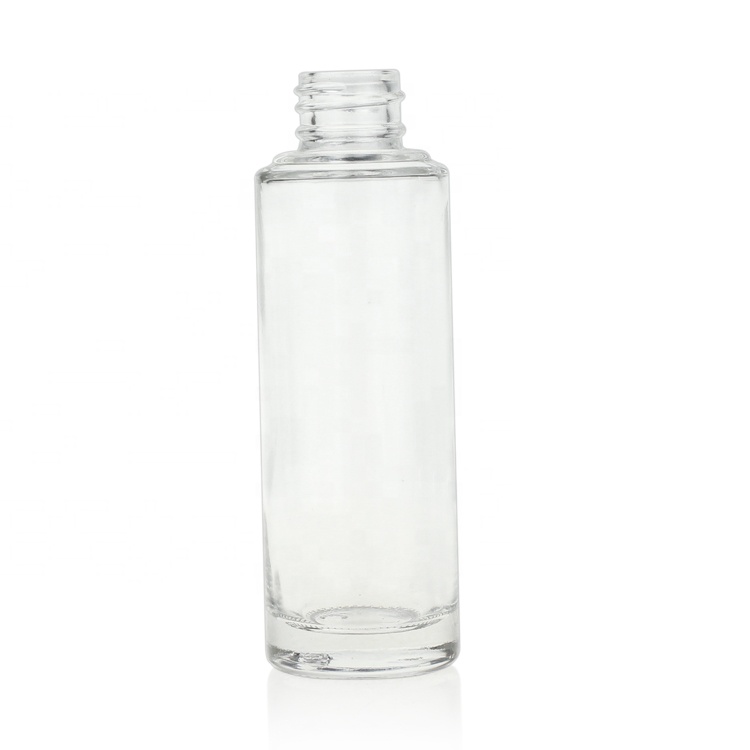 Empty frosted glass spray pump bottle 50ml for skin care cream cosmetic packaging pump pressure spray bottle lotion bottle glass