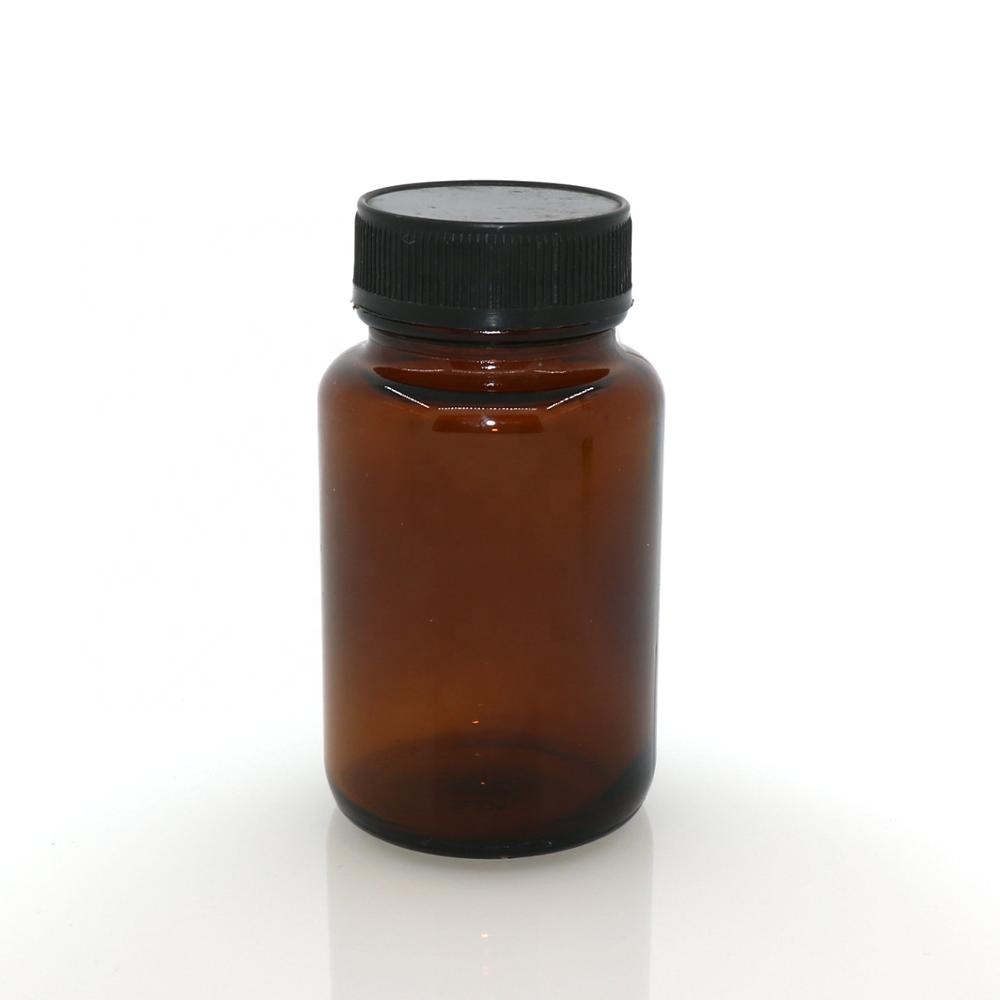 Empty glass bottle 150ml/cc medicine/tablet/pill/capsule/medicine container bottle,cylinder bottle for pills
