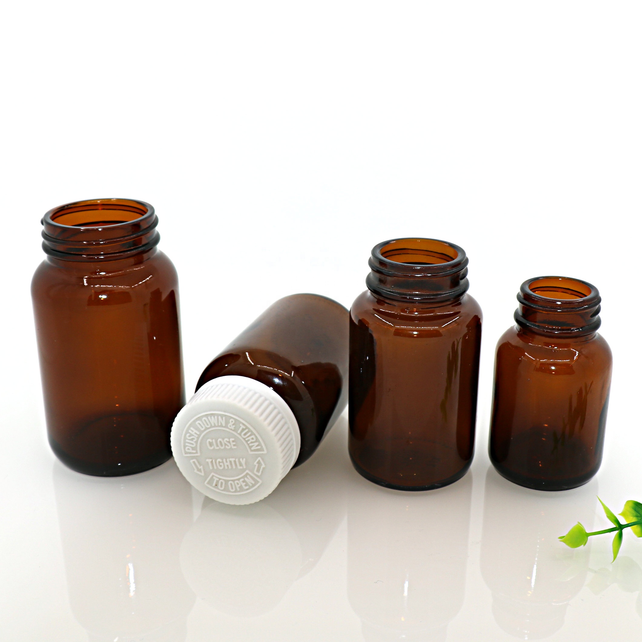 Empty glass bottle 150ml/cc medicine/tablet/pill/capsule/medicine container bottle,cylinder bottle for pills