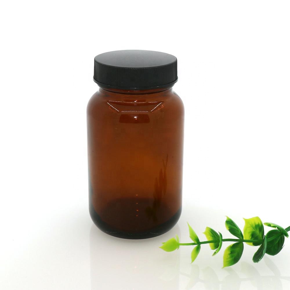 Empty glass bottle 150ml/cc medicine/tablet/pill/capsule/medicine container bottle,cylinder bottle for pills