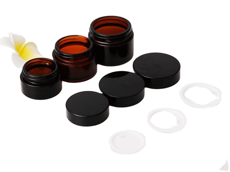 Empty glass jar 5g 10g 20g 30g 50g 100g wholesale glass bottle jar containers custom cosmetic jars glass