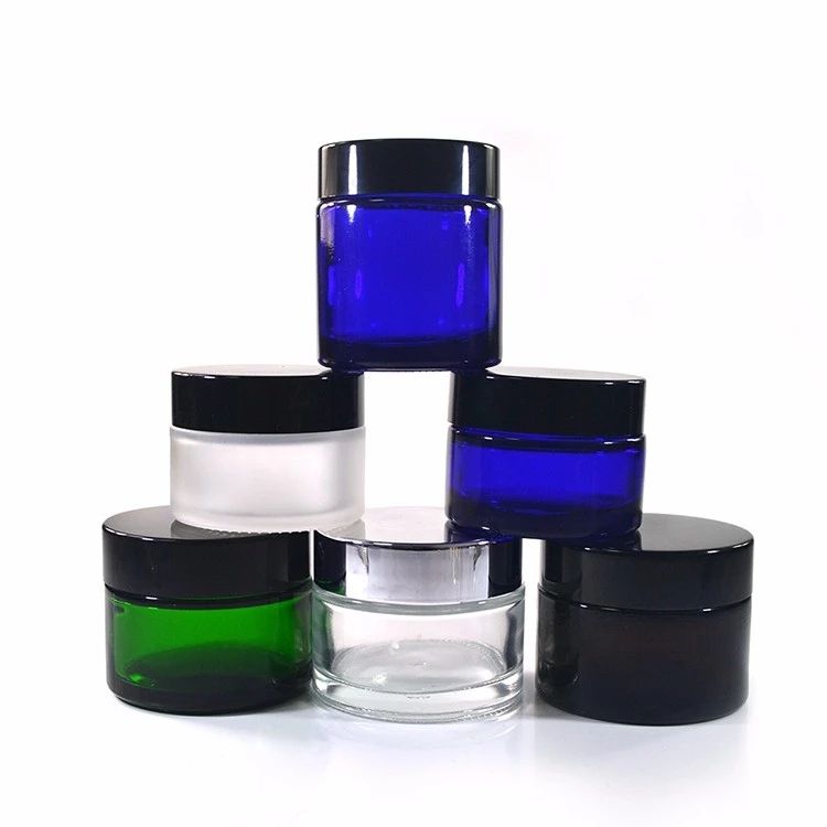 Empty glass jar 5g 10g 20g 30g 50g 100g wholesale glass bottle jar containers custom cosmetic jars glass