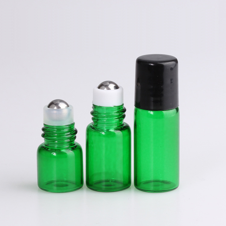 Empty glass perfume essential oil bottles roll on glass bottles