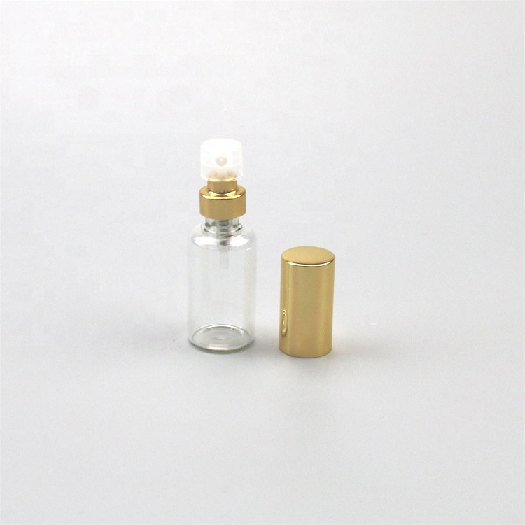 Empty glass perfume sample bottle 10ml crimp vial spray bottle