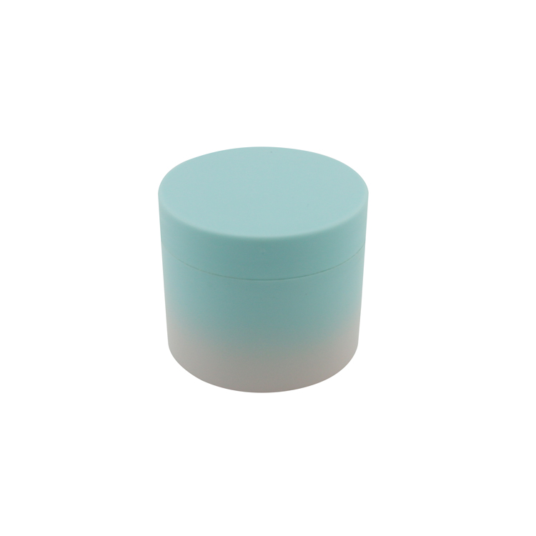 Empty gradient color 30g 50g round luxury PP cream jar Available in custom colors and sizes