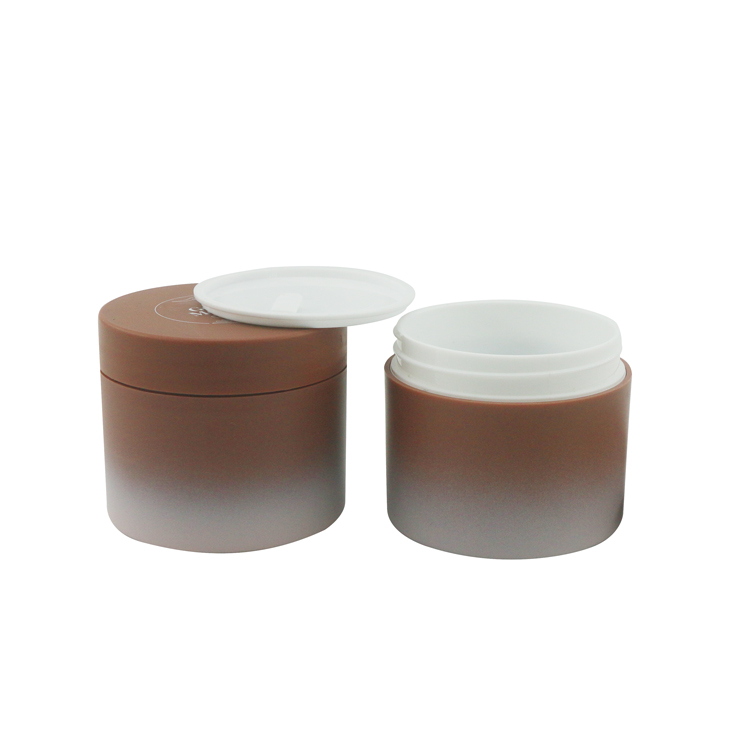 Empty gradient color 30g 50g round luxury PP cream jar Available in custom colors and sizes