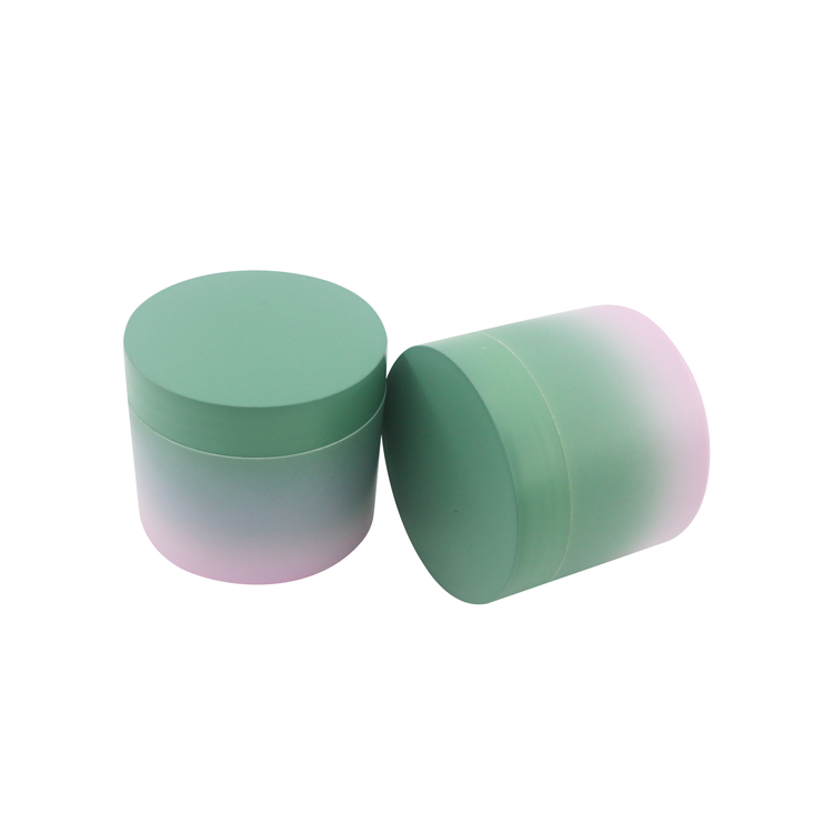 Empty gradient color 30g 50g round luxury PP cream jar Available in custom colors and sizes