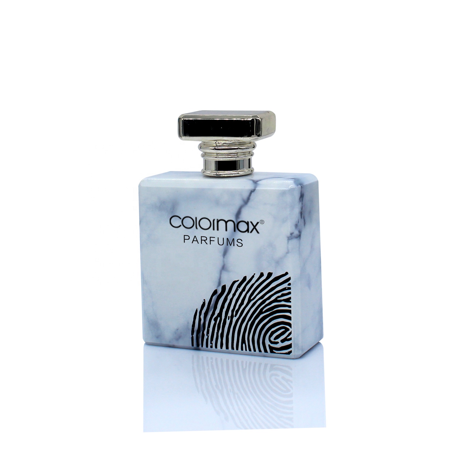 Empty high quality cylinder transparent OEM glass perfume bottle with pump sprayer atomizer perfume bottle square