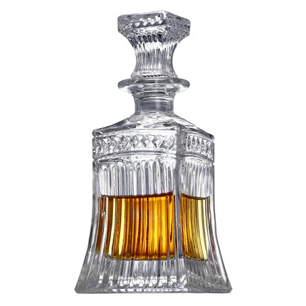 Empty high quality glass 500ml wine bottles decoration XO flat fancy miniature liquor bottles for liquor with screw cap