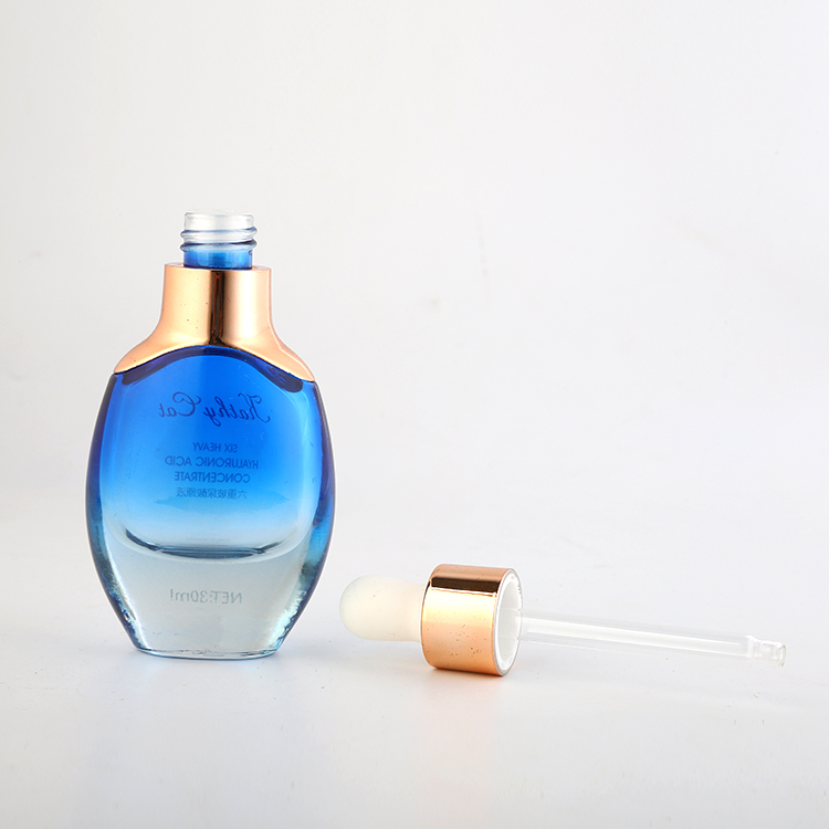 Empty luxury 40ml glass dropper bottle for essential oil perfume with excellent quality