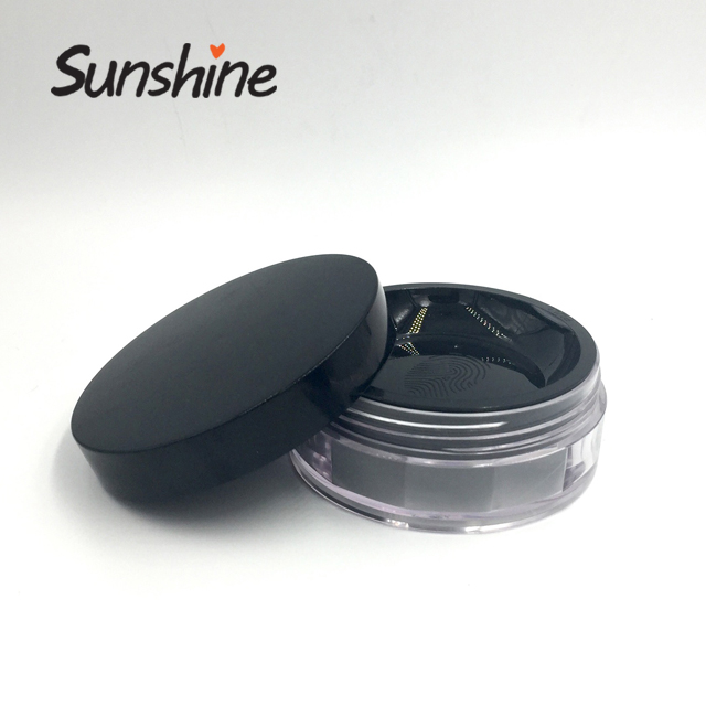 Empty makeup containers cosmetic loose powder jars with sifters